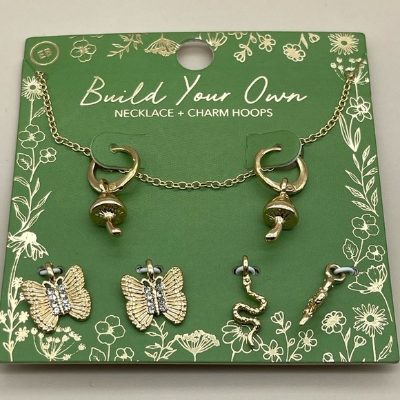 Earthbound Build Your Own Woodland Necklace Set, Goldtone, NWT - Picture 1 of 4